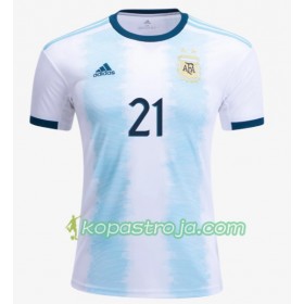 Billiga Fotbollströjor Argentina Paulo Dybala 21 Hemma tröja Copa América 2019 Kortärmad